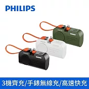 PHILIPS 飛利浦 手錶磁吸+多合一行動電源 DLP2552 (Lightning版) (白)