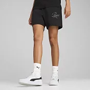 PUMA 基本系列ESS Script 5吋 女休閒短褲-68498401 L 黑色