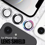 DAPAD for iPhone 16e 鋁合金鏡頭貼 銀色