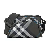 BURBERRY 盾形格紋郵差斜背包 墨綠