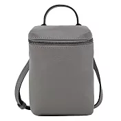LONGCHAMP LE PLIAGE XTRA系列牛皮直式斜揹包(迷你) 斑鳩灰