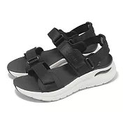 Skechers 涼鞋 Arch Fit 2.0-Go-Getter 女鞋 黑 白 厚底 緩衝 支撐 魔鬼氈 健走涼鞋 119465BLK