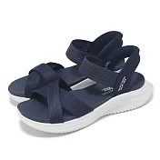 Skechers 涼鞋 Ultra Flex 3 Slip-Ins 女鞋 藍白 守護地球系列 瞬穿科技 輕量 健走涼鞋 119975NVY
