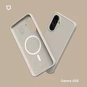犀牛盾 Samsung Galaxy A56(6.7吋) SolidSuit (MagSafe兼容) 經典防摔背蓋手機保護殼- 貝殼灰