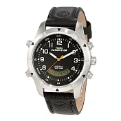 TIMEX 雙顯微笑視窗時尚腕錶-黑