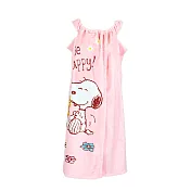 史努比背心式可愛浴裙(兩段式調節設計)- 旅遊趣(粉紅)