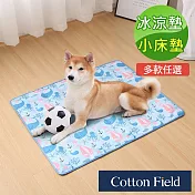 棉花田極致酷涼多功能寵物涼墊/小床墊-多款可選(61x76cm) 夢幻海洋