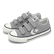 Converse 休閒鞋 Star Player 76 3V 中童 灰 白 魔鬼氈 小朋友 帆布鞋 A10735C