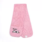SNOOPY超細纖維口袋型運動巾(日本大和抗菌處理)-2條組- 莓粉
