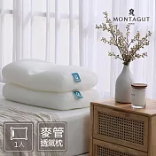 MONTAGUT-3D透氣中空麥管枕/33x50cm高度9cm/一入