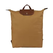 LONGCHAMP Le Pliage Original M 再生帆布中型折疊後背包 (鹿皮色)