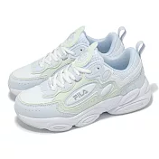 Fila 休閒鞋 Boundless 女鞋 淺藍 綠 白 復古 老爹鞋 斐樂 5J330Z699 25.5cm BLUE/GREEN