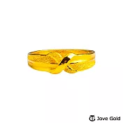 JoveGold漾金飾 理性與感性黃金女戒指