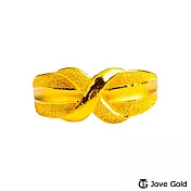 JoveGold漾金飾 理性與感性黃金男戒指