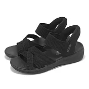 Skechers 涼鞋 Arya-Cooling Off 女鞋 黑 瞬穿科技 針織 緩衝 健走涼鞋 163524BBK
