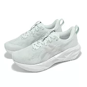 Asics 慢跑鞋 Novablast 5 女鞋 綠 白 彈力 厚底 輕量 運動鞋 亞瑟士 1012B765300