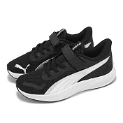 Puma 慢跑鞋 Pounce Lite AC+ PS 中童 黑 白 魔鬼氈 緩衝 小朋友 運動鞋 31165001
