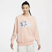 NIKE AS W NSW CREW OS 女 圓領套頭衫-HV8724664 L 粉紅色