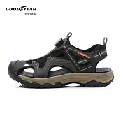 【Goodyear 固特異】秘境 男款護趾旋轉扣運動涼鞋 / GAMS53705 JP26 軍綠
