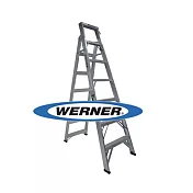美國Werner穩耐安全鋁梯 鋁合金兩用梯(梯長2.1m) A字梯 直梯 /組 DP367AZ（確認訂購後無法退換貨）
