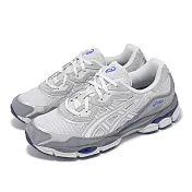 Asics 休閒鞋 GEL-NYC 男鞋 灰 白 緩衝 拼接 復古 千禧跑鞋 亞瑟士 1203A383025