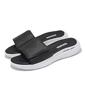 Skechers 涼鞋 Bounder 2.0 Sandal 男鞋 黑 白 緩衝 魔鬼氈 輕量 232888BKW