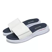 Skechers 涼鞋 Bounder 2.0 Sandal 男鞋 白 藍 緩衝 魔鬼氈 輕量 232888WNVR