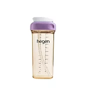 【hegen】PCTO™ 輕飲時光PPSU方圓型寬口吸管杯3.0 330ml -漾紫