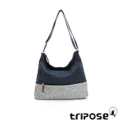 tripose 漫遊系列岩紋輕巧側肩背包  沉靜藍