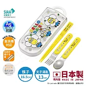 【百科良品】日本製 神偷奶爸 小小兵 環保筷子+湯匙+叉子三件餐具組 抗菌加工Ag+(日本境內版) 神偷奶爸小小兵 Bello Daisy