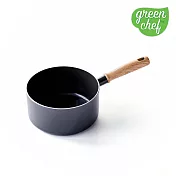 GreenChef 東京木紋系列 牛奶鍋(18cm)(鋯石黑))(不含蓋)