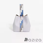aziza NINA圖騰限量版斜背手拎兩用水桶包  薰衣紫