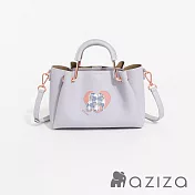 aziza NIRI小象布章限量版手提斜背包-小  薰衣紫
