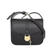 MICHAEL KORS 鎖頭翻蓋斜背包 黑