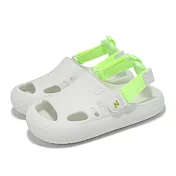 New Balance 涼鞋 K8811 V1 中童 白 綠 魔鬼氈 緩衝 護趾 小朋友 休閒鞋 NB SYCLGB1-M 19cm WHITE/GREEN