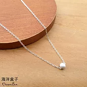 細緻輕巧磨砂拉絲小圓球925純銀項鍊.女用短鍊
