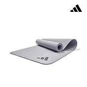 Adidas 環保壓紋瑜珈墊-4mm(五色) 銀河灰