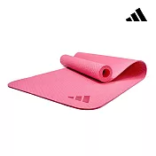 Adidas 環保壓紋瑜珈墊-6mm (五色) 活力粉