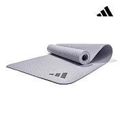 Adidas 環保壓紋瑜珈墊-6mm (五色) 銀河灰