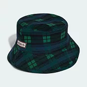 ADIDAS TARTAN BUCKET 男女休閒帽-IY1543 S-M 綠色