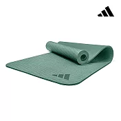 Adidas 環保壓紋瑜珈墊-10mm(六色) 琉璃綠