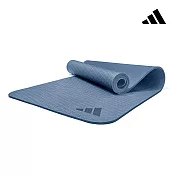Adidas 環保壓紋瑜珈墊-10mm(六色) 霧霾藍