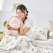義大利La Belle X Winnie the Pooh《楓糖維尼》眠綿冰玻尿酸抗菌涼感涼被(5x6.5尺)