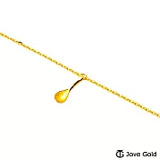 JoveGold漾金飾 如意金湯匙黃金手鍊