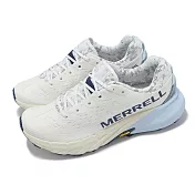 Merrell 越野跑鞋 Agility Peak 5 女鞋 白 藍 衝 抓地 戶外 運動鞋 ML068376