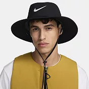 NIKE U NK DF APEX BUCKET WB UV 漁夫帽-黑-FZ7945010 S 黑色