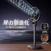 【APEX】DC聚風空氣循環扇 可調節高度 (DC風扇 落地循環扇 靜音扇 桌上風扇 遠端 節能扇 渦流空氣循環扇 桌扇 USB風扇 循環扇 露營風扇) 金屬灰