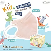 【德冠】 兒童立體醫用口罩 50入  2盒組 馬卡粉