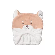 CB Japan 動物造型超細纖維乾髮帽  柴犬棕