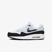Nike Air Max 1 GS [DZ3307-106] 大童 休閒鞋 運動 復古 經典 氣墊 緩震 舒適 白黑